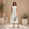 Habibi Women's Sleeveless Dress With Pocket|125GSM Slub Cotton