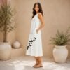 Habibi Women's Sleeveless Dress With Pocket|125GSM Slub Cotton
