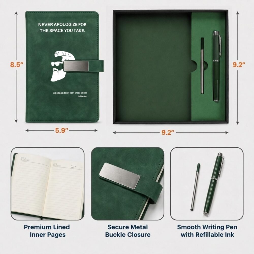 Notebook Gift Set with Metal Pen